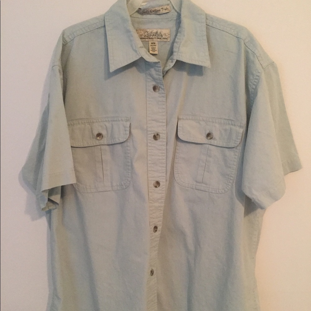 Men’s M Cabela’s Soft Canvas Trail Button Shirt